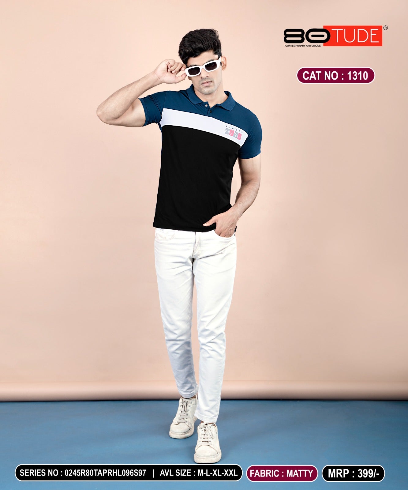 1310 80Tude Polo Mens Tshirts Supplier Ahmedabad