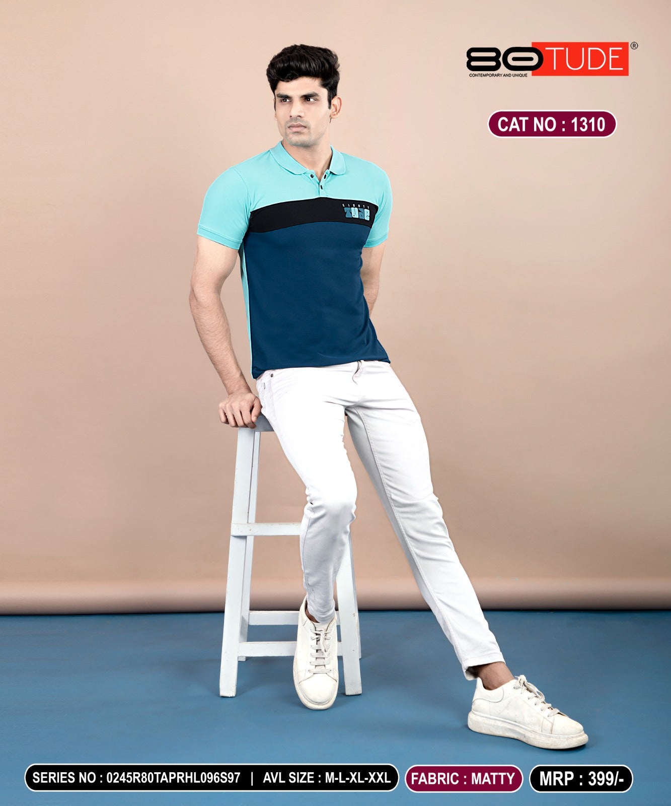 1310 80Tude Polo Mens Tshirts Supplier Ahmedabad