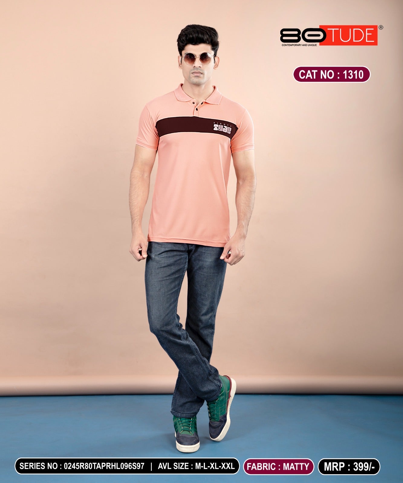 1310 80Tude Polo Mens Tshirts Supplier Ahmedabad