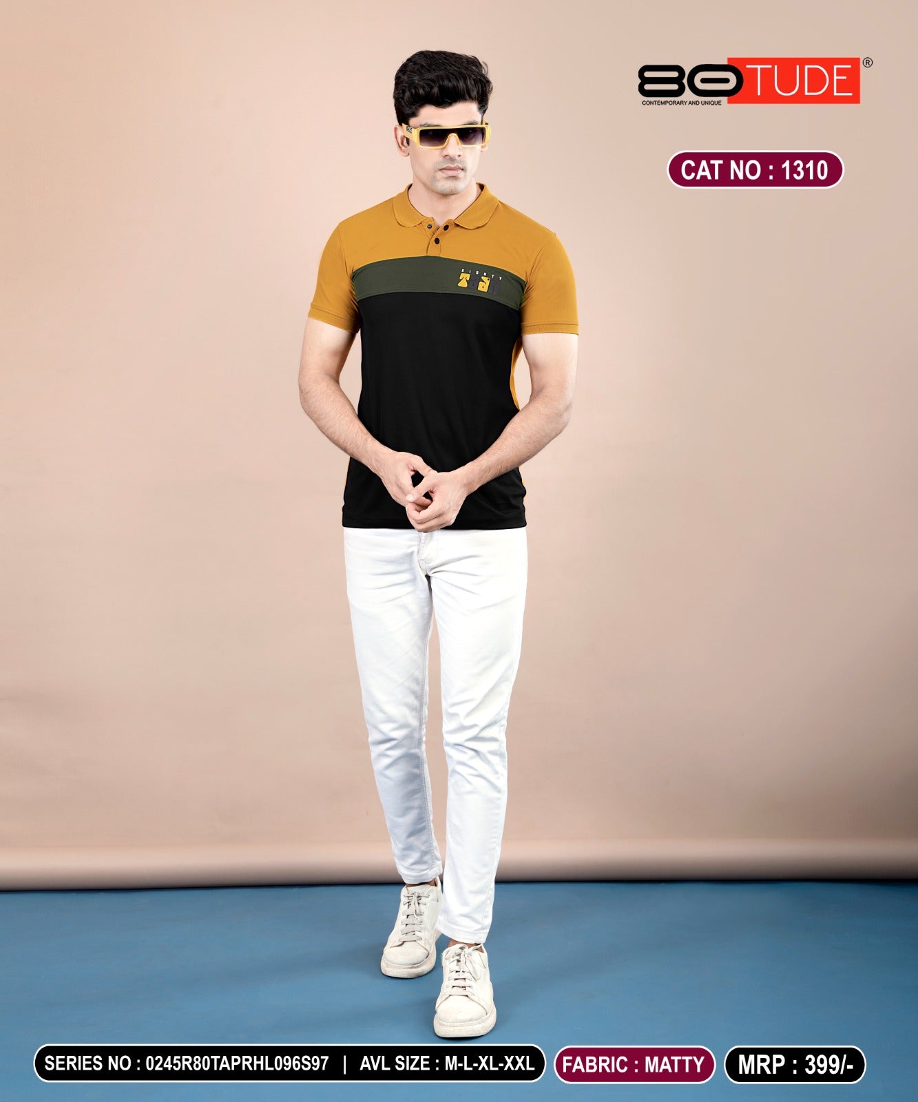 1310 80Tude Polo Mens Tshirts Supplier Ahmedabad