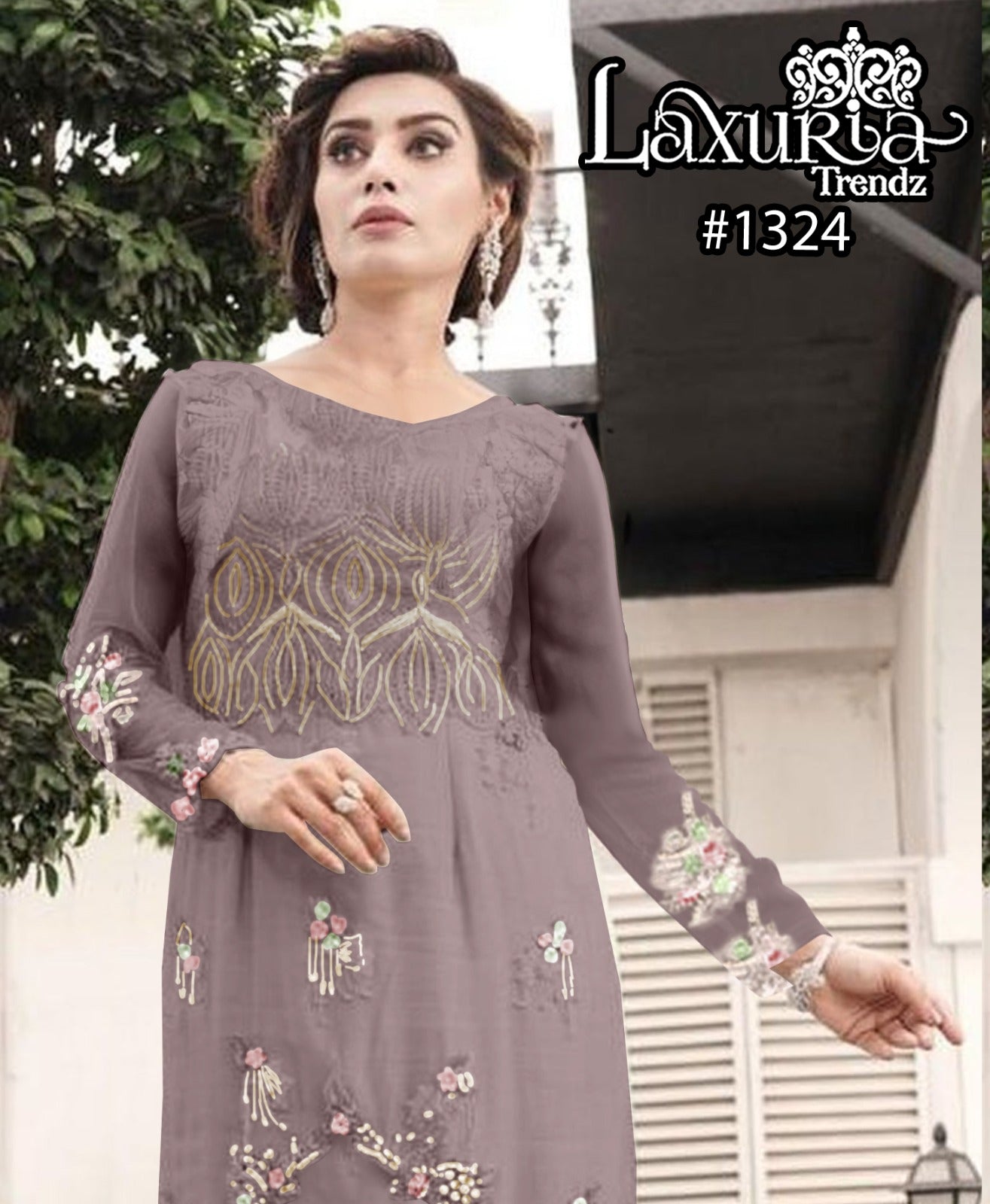 1324 Laxuria Trendz Fox Georgette Pakistani Readymade Suits