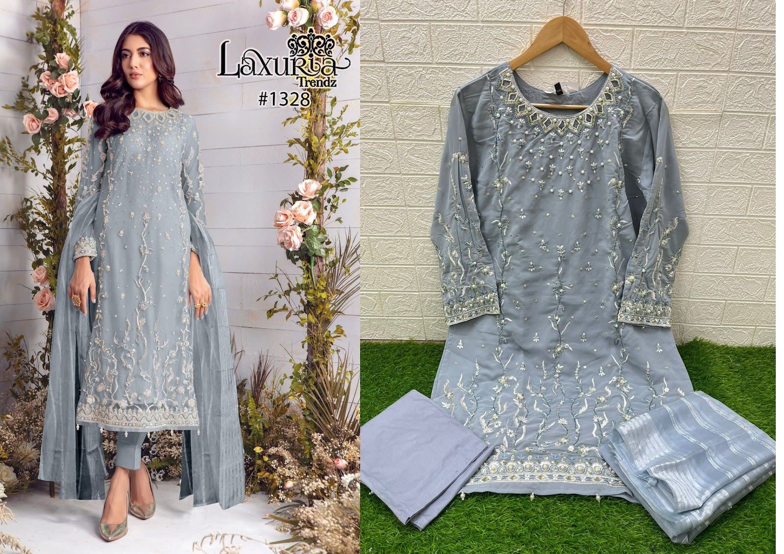1328 Laxuria Trendz Georgette Pakistani Readymade Suits