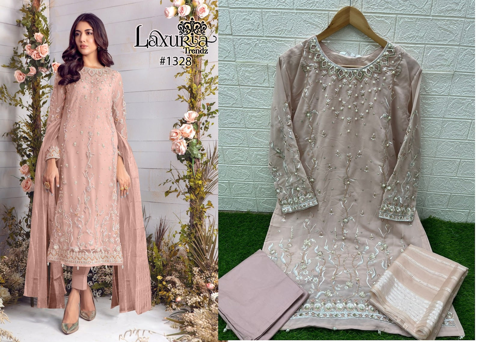 1328 Laxuria Trendz Georgette Pakistani Readymade Suits
