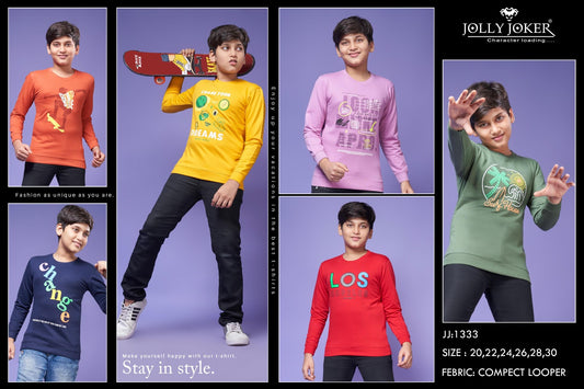 1333 Jolly Joker Looper Boys Tshirt Wholesaler India