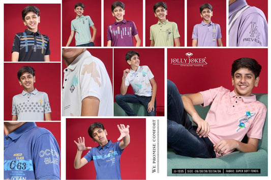 1335 Jolly Joker Tencil Boys Tshirt Manufacturer India