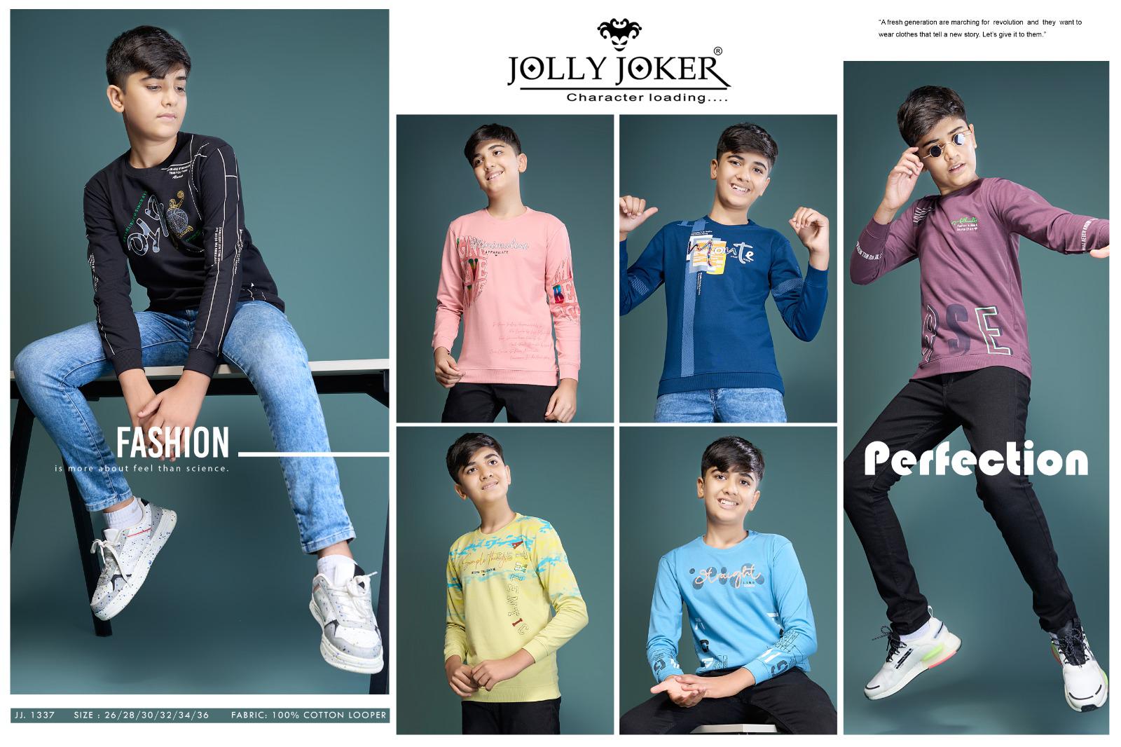 1337 Jolly Joker Looper Boys Tshirt Supplier