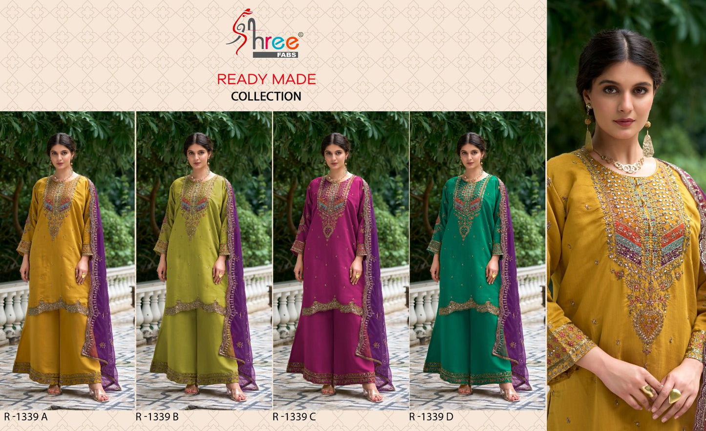 1339 Shree Fabs Viscose Silk Pakistani Readymade Suits Manufacturer India