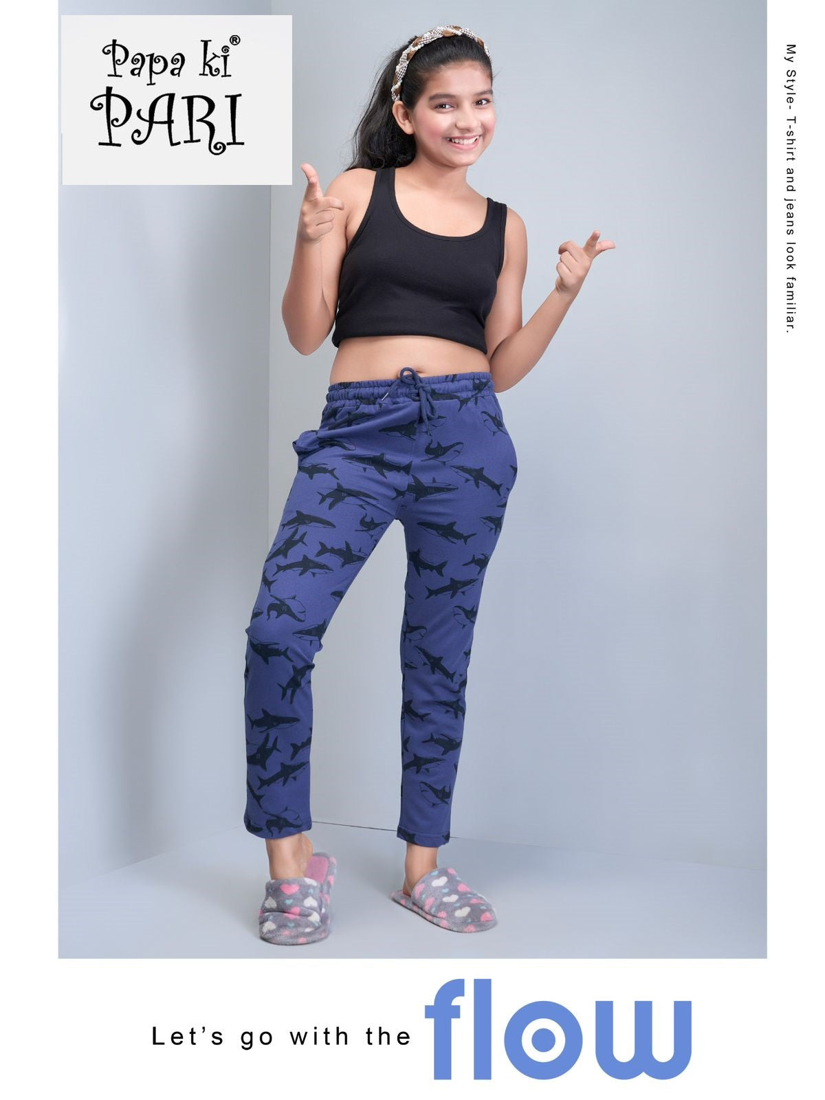 133 Printed Looper Papa Ki Pari Lycra Girls Lower Supplier Ahmedabad