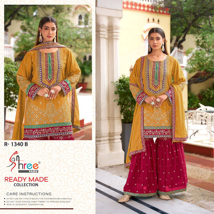 1340 Shree Fabs Chinon Pakistani Readymade Suits Exporter Ahmedabad