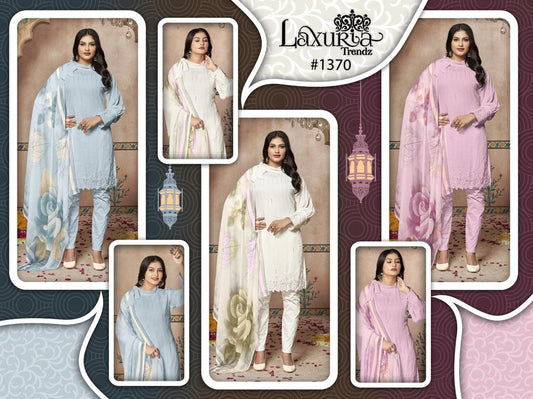 1370 Laxuria Trendz Fox Georgette Pakistani Readymade Suits