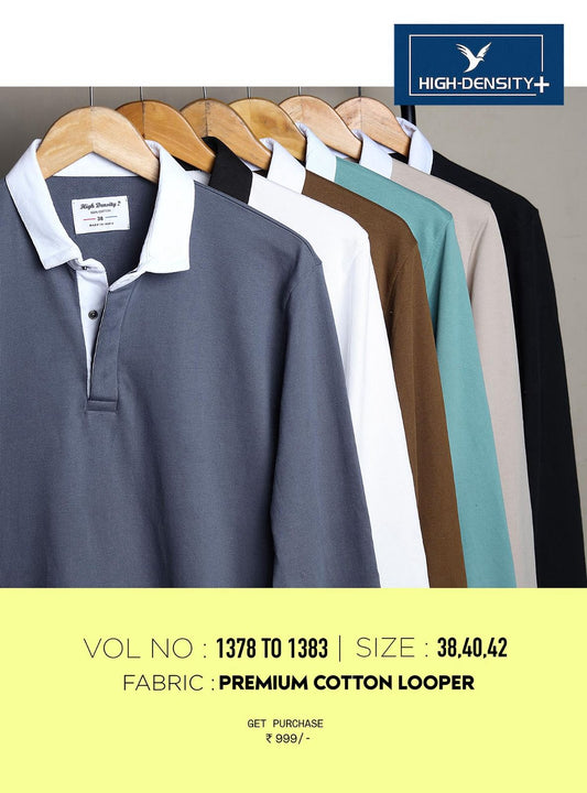 1378-1383 High Density Cotton Looper Mens Tshirts Manufacturer Ahmedabad