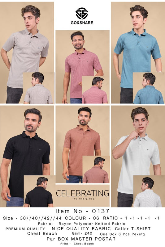 137 Go&Share Polyster Mens Tshirts Supplier India