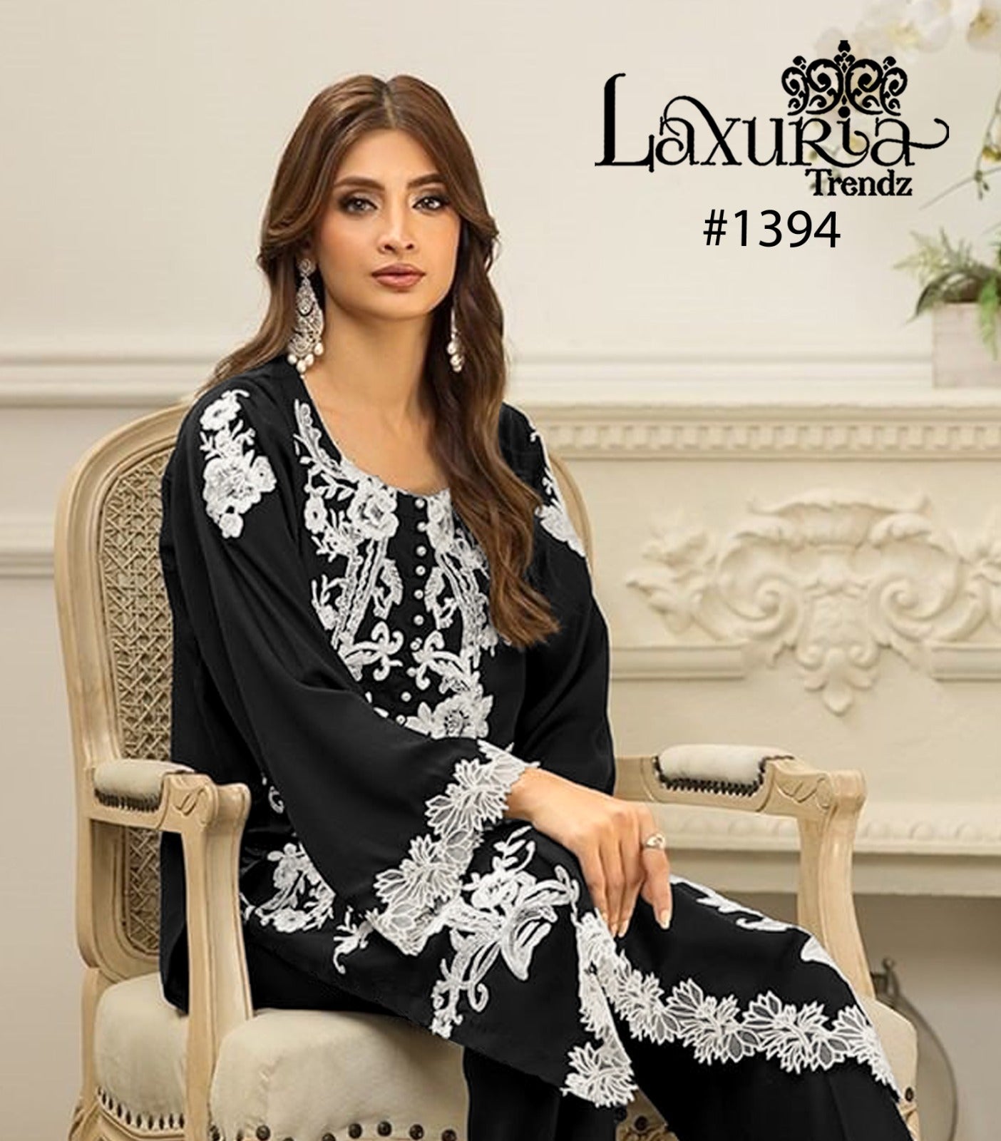 1394 Laxuria Trendz Fox Georgette Pakistani Readymade Suits