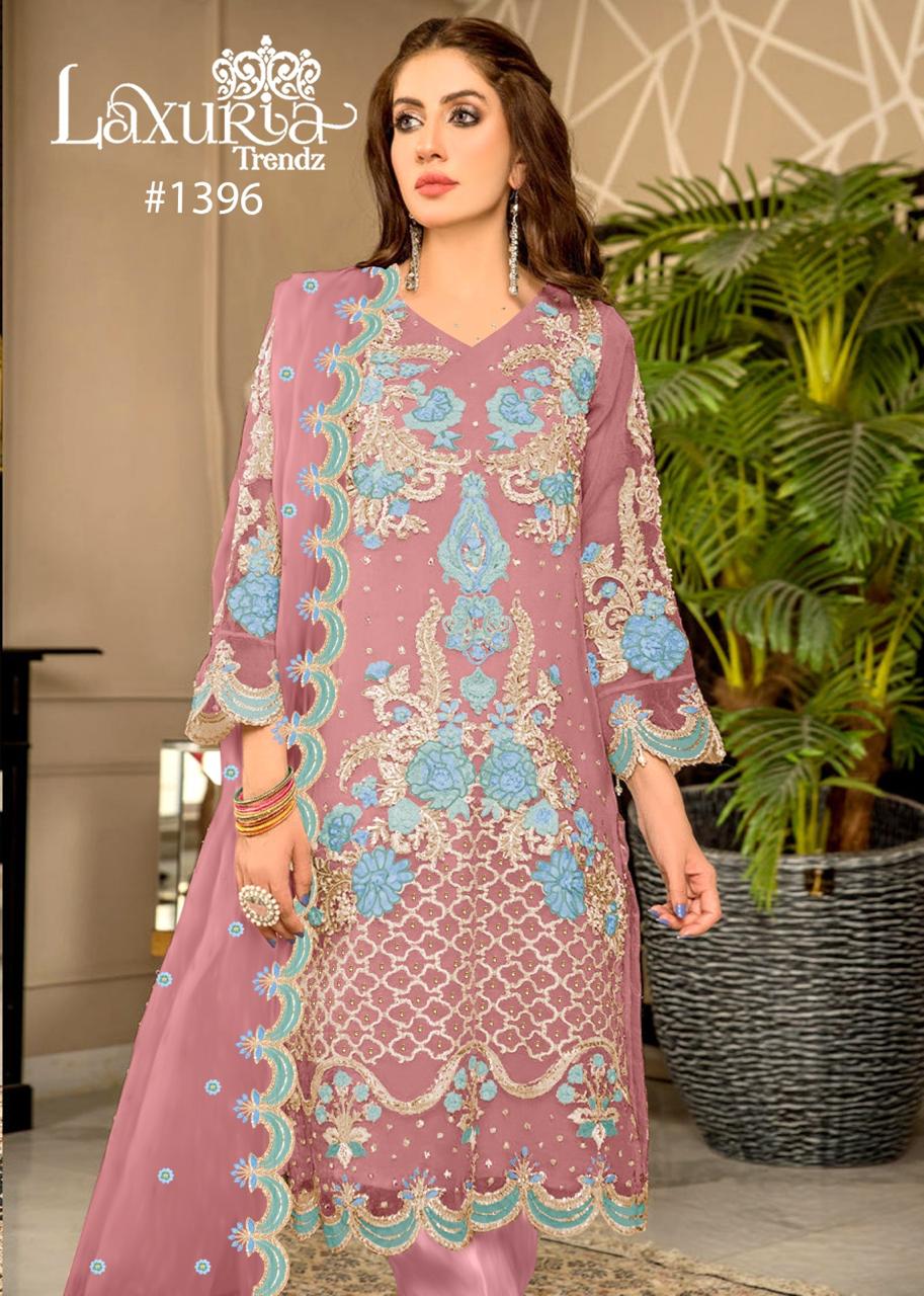 1396 Laxuria Trendz Organza Pakistani Readymade Suits