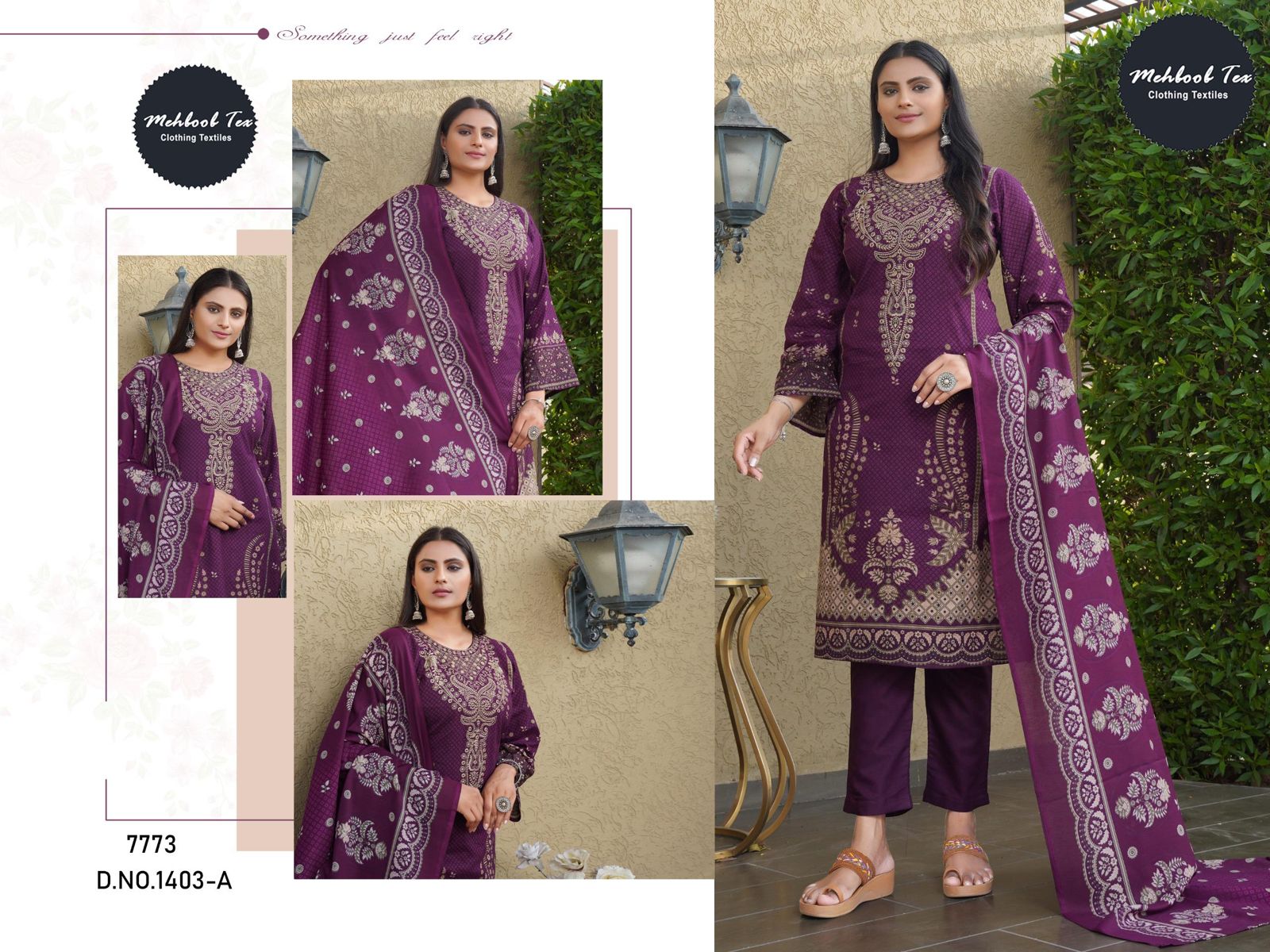 1403Ab Mehboob Tex Cotton Karachi Salwar Suits Wholesaler