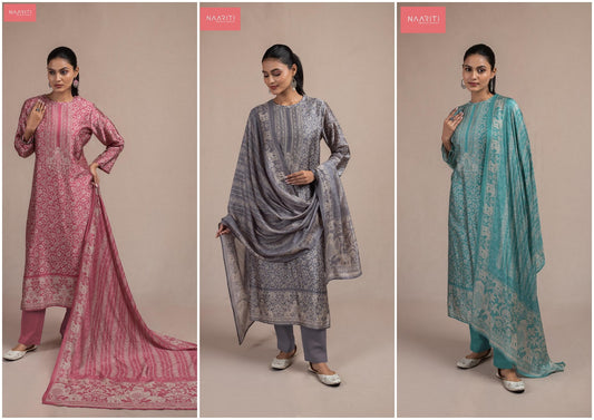 Maanya Naariti Pure Silk Pant Style Suits Manufacturer India