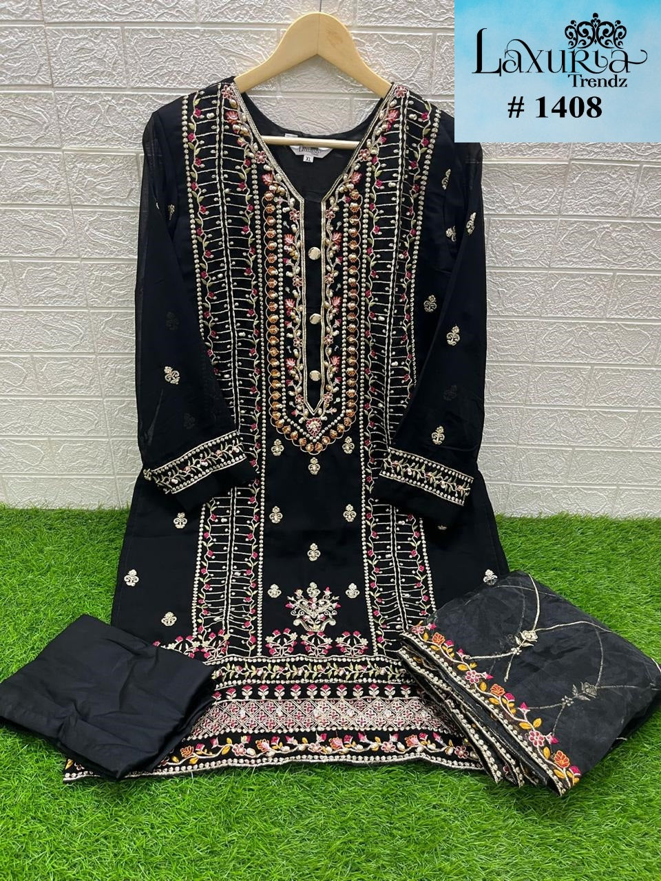 1408 Colours Laxuria Trendz Fox Georgette Pakistani Readymade Suits Exporter Ahmedabad