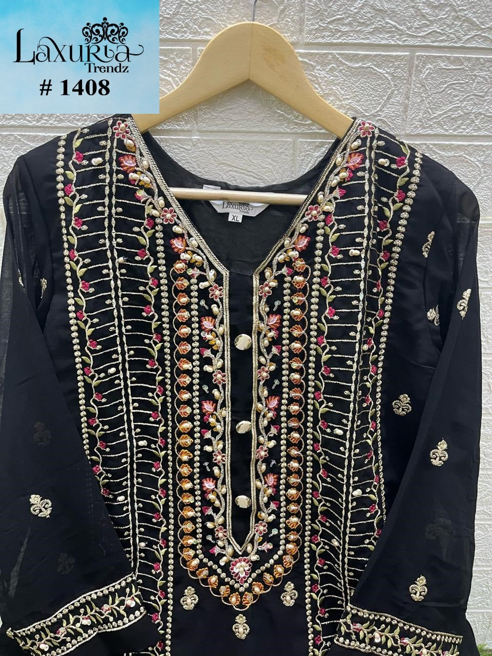 1408 Colours Laxuria Trendz Fox Georgette Pakistani Readymade Suits Exporter Ahmedabad