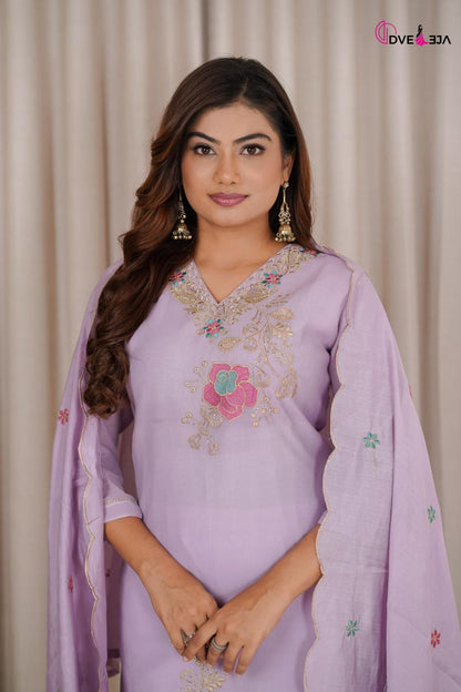 141026 Jiya Series Dveeja Fashion Chanderi Readymade Pant Style Suits Manufacturer India
