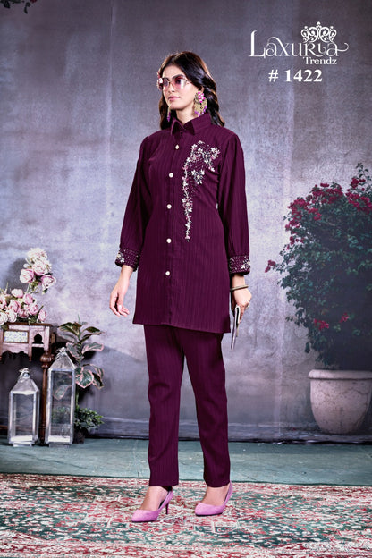 1422 Laxuria Trendz Bsy Co Ord Set Wholesaler Ahmedabad