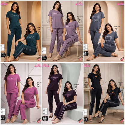 Design 1854 La Fairy Tencil Pyjama Night Suits Supplier