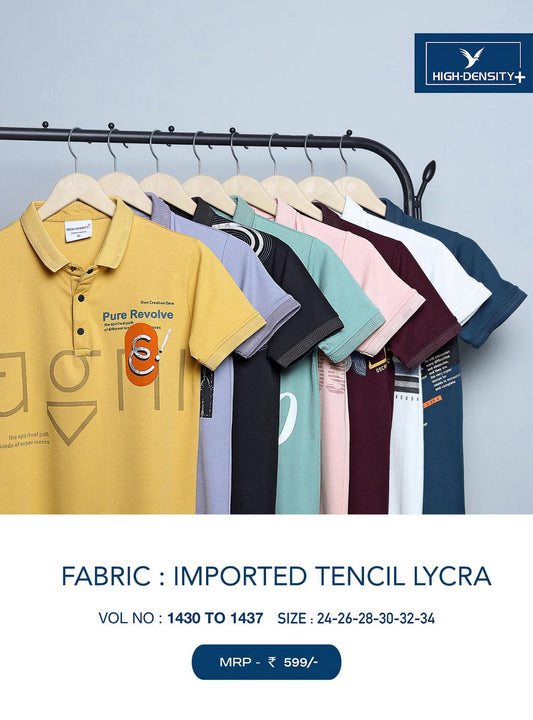 1430-1437 High Density Tencil Lycra Boys Tshirt Supplier