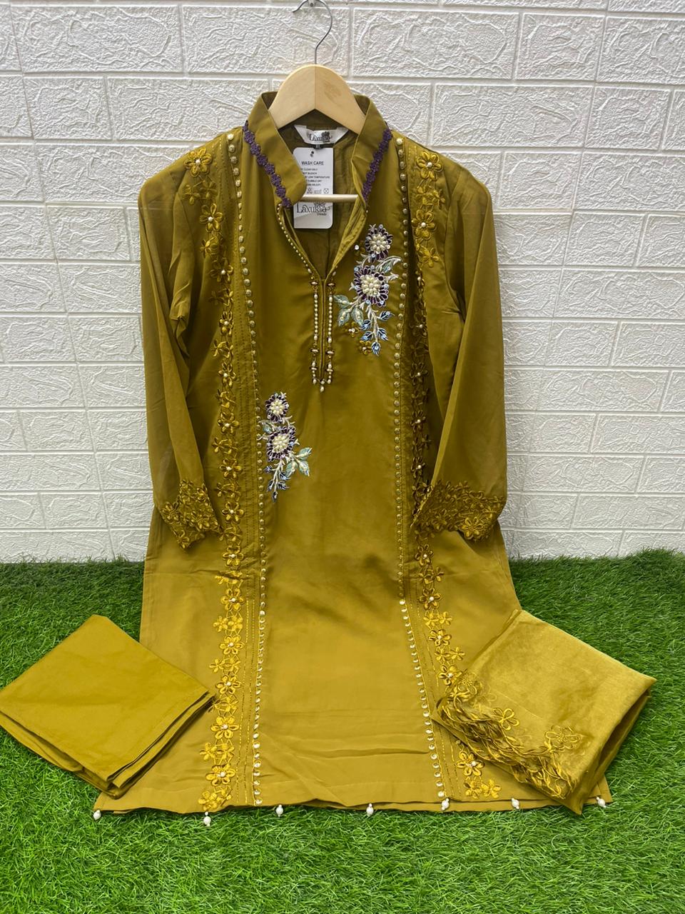 1438 New Colours Laxuria Trendz Georgette Pakistani Readymade Suits Manufacturer Ahmedabad