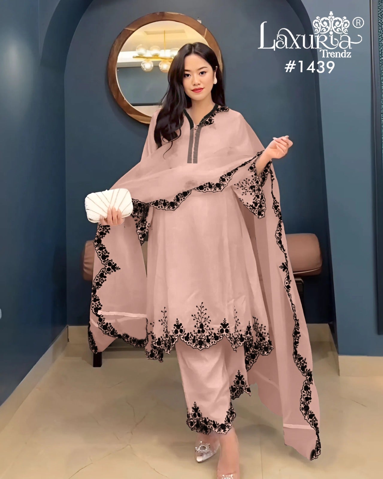 1439 Laxuria Trendz Pakistani Readymade Suits Wholesaler