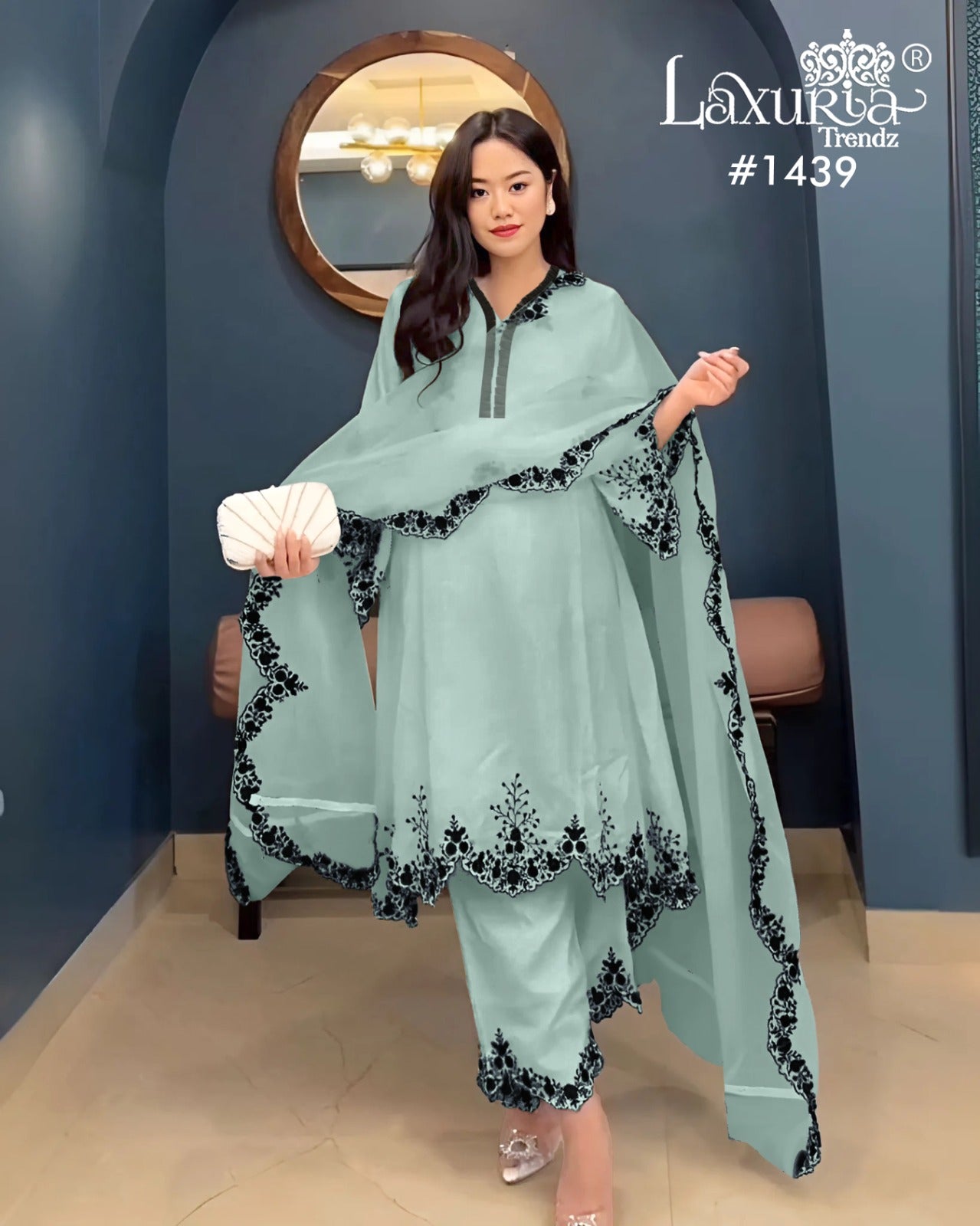 1439 Laxuria Trendz Pakistani Readymade Suits Wholesaler