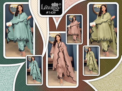 1439 Laxuria Trendz Pakistani Readymade Suits Wholesaler
