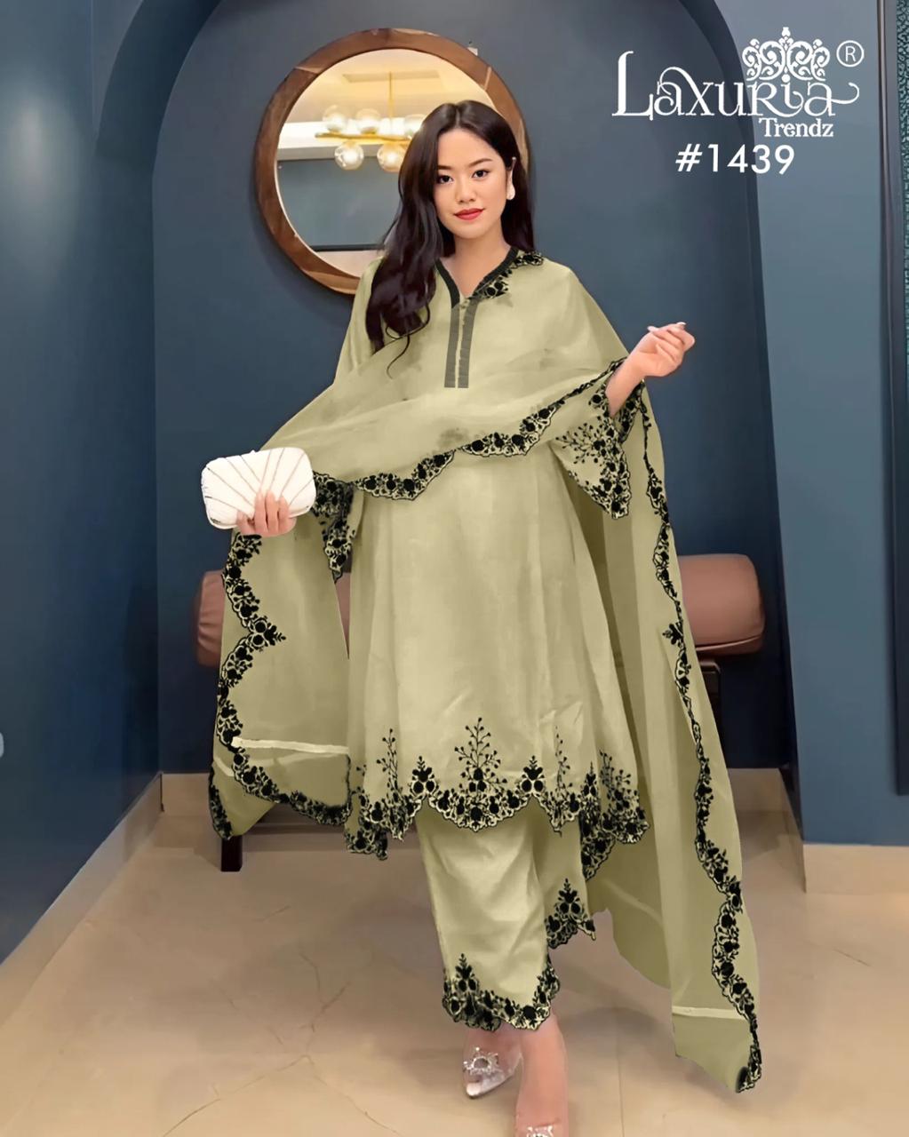 1439 Laxuria Trendz Pakistani Readymade Suits Wholesaler