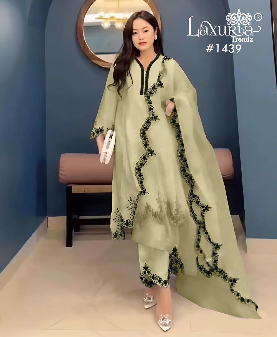 1439 Laxuria Trendz Pakistani Readymade Suits Wholesaler