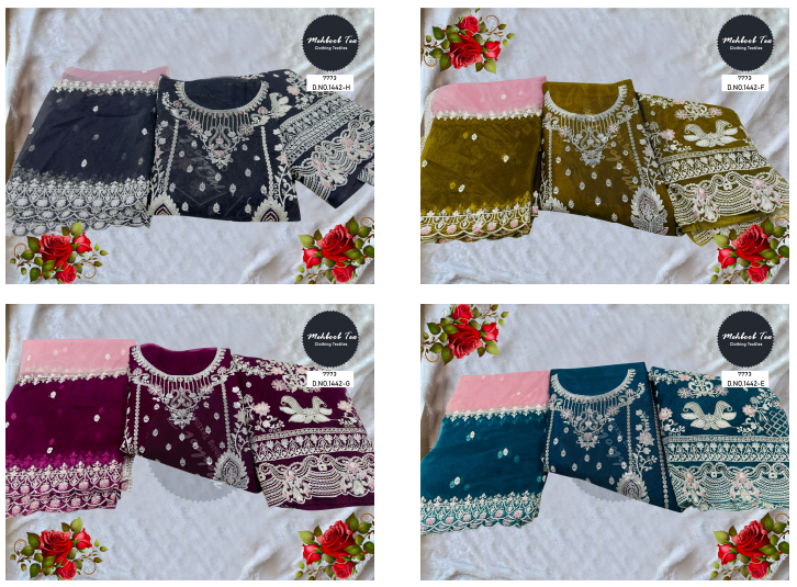 1442Efgh Mehboob Tex Pakistani Salwar Suits Wholesaler Ahmedabad