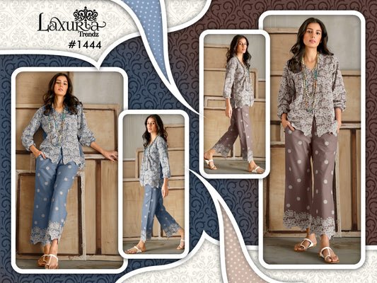 1444 Laxuria Trendz Zam Co Ord Set Wholesaler Gujarat