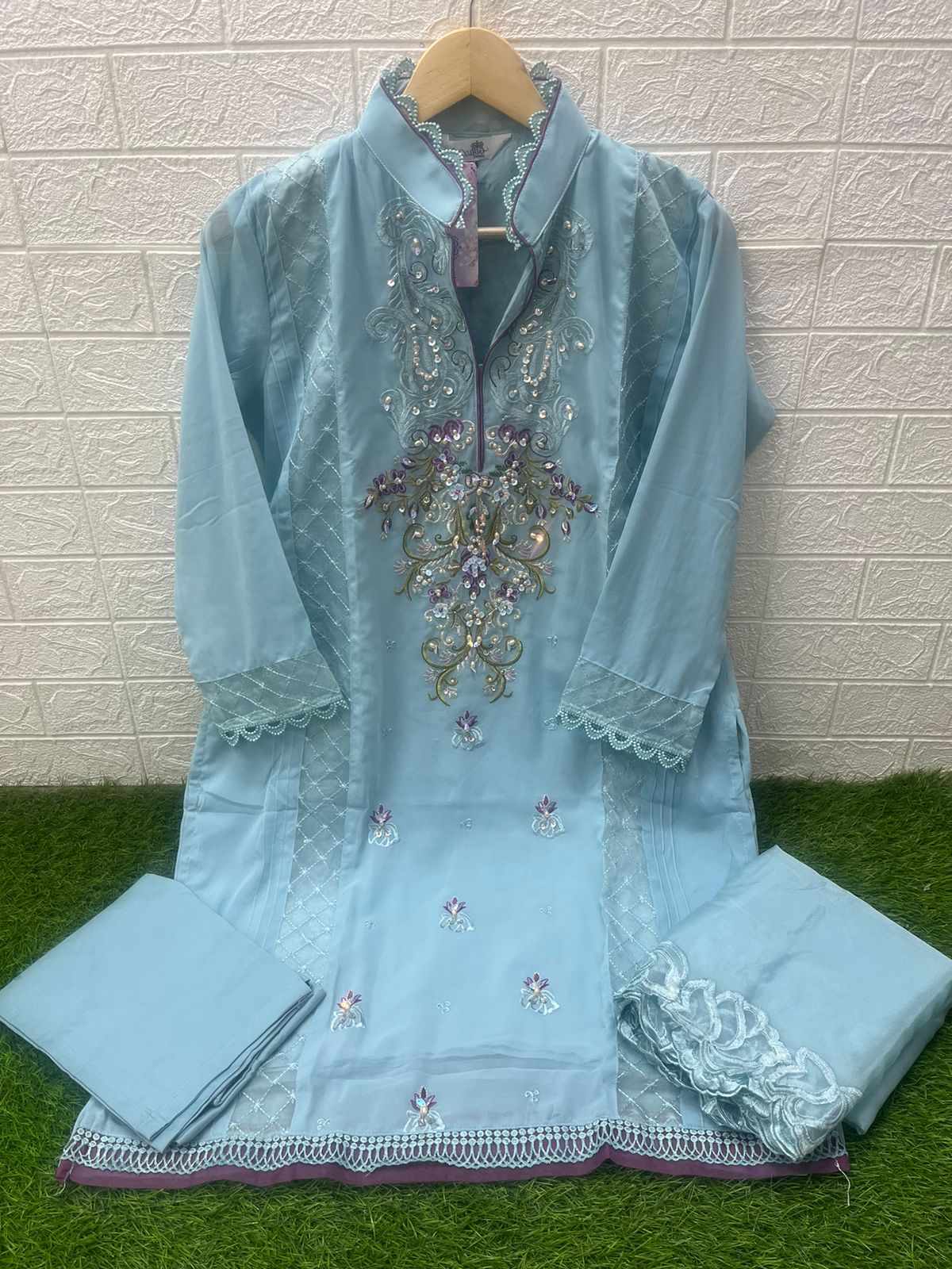 1445 Laxuria Trendz Faux Georgette Pakistani Readymade Suits Wholesale Price