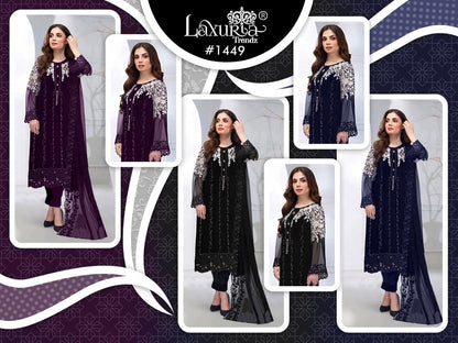 1449 Laxuria Trendz Georgette Pakistani Salwar Suits Exporter