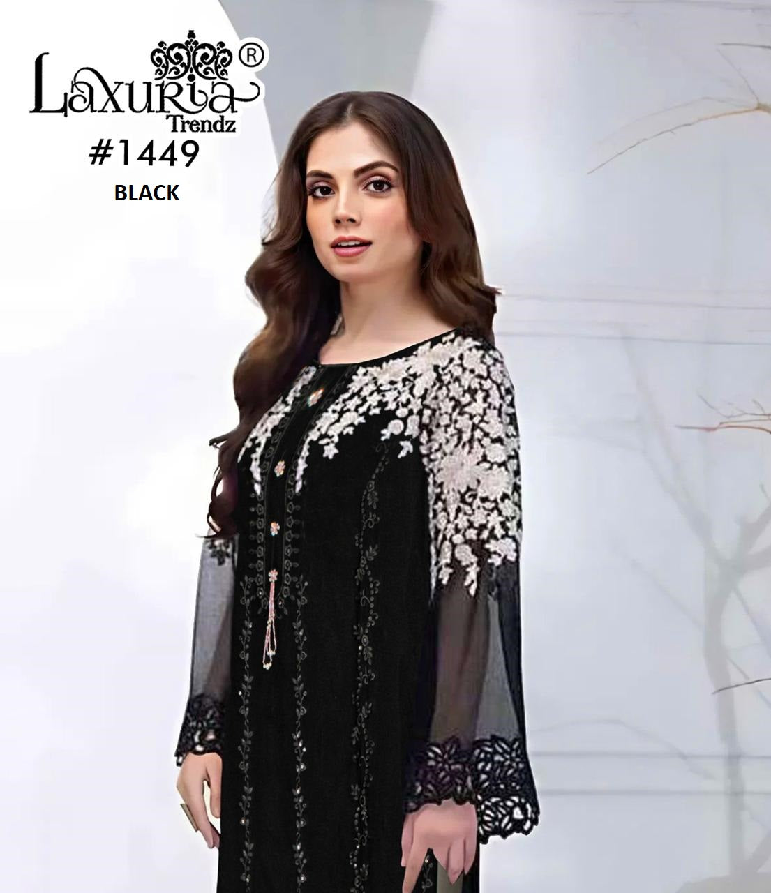 1449 Laxuria Trendz Georgette Pakistani Salwar Suits Exporter