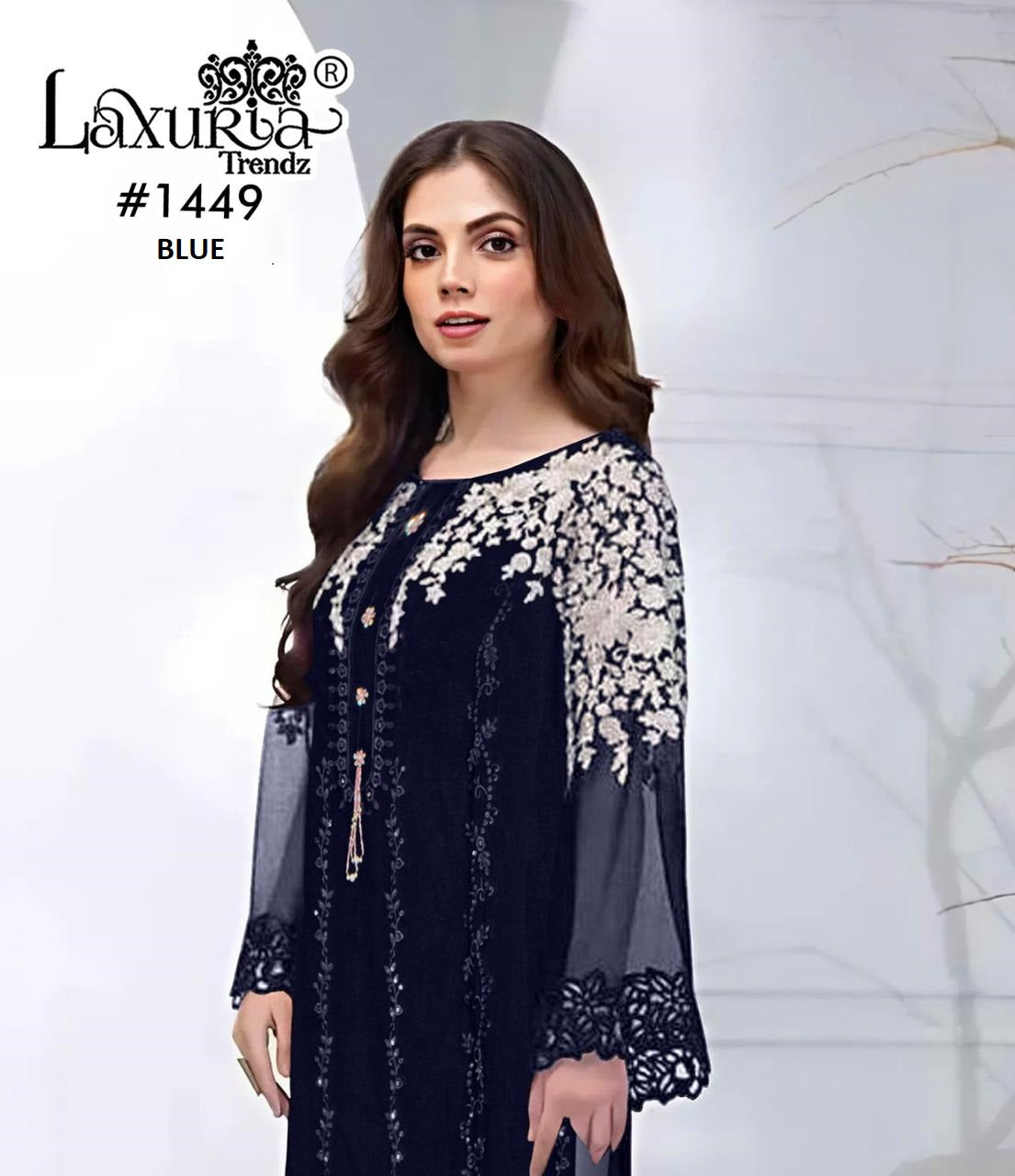 1449 Laxuria Trendz Georgette Pakistani Salwar Suits Exporter