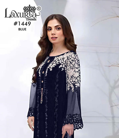 1449 Laxuria Trendz Georgette Pakistani Salwar Suits Exporter