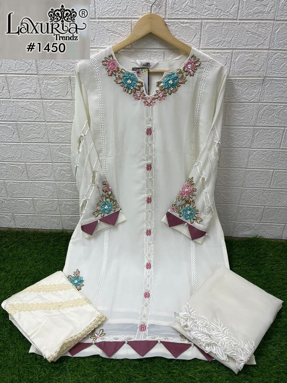 1450 Laxuria Trendz Pakistani Readymade Suits Wholesaler