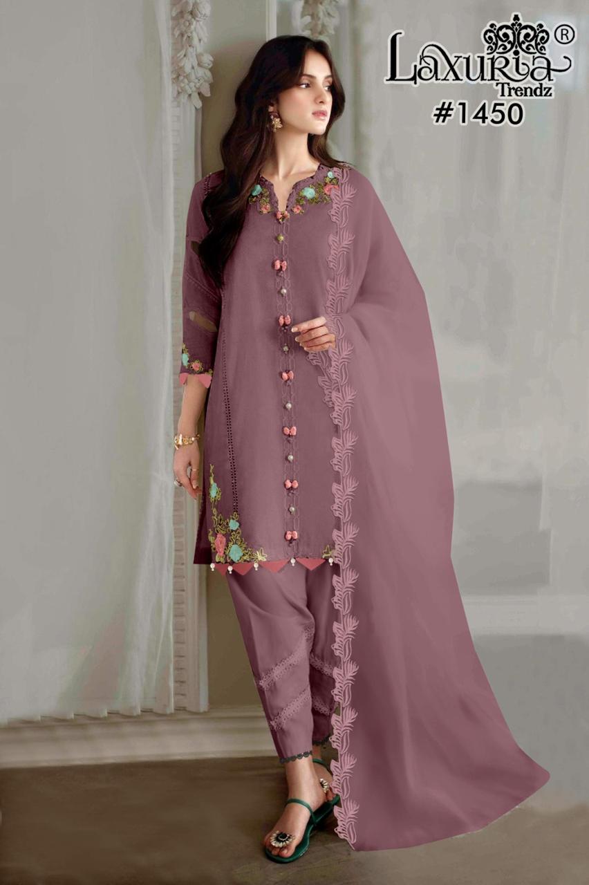 1450 Laxuria Trendz Pakistani Readymade Suits Wholesaler