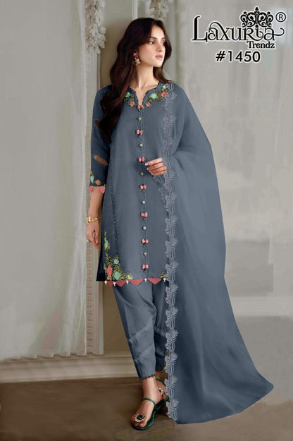 1450 Laxuria Trendz Pakistani Readymade Suits Wholesaler