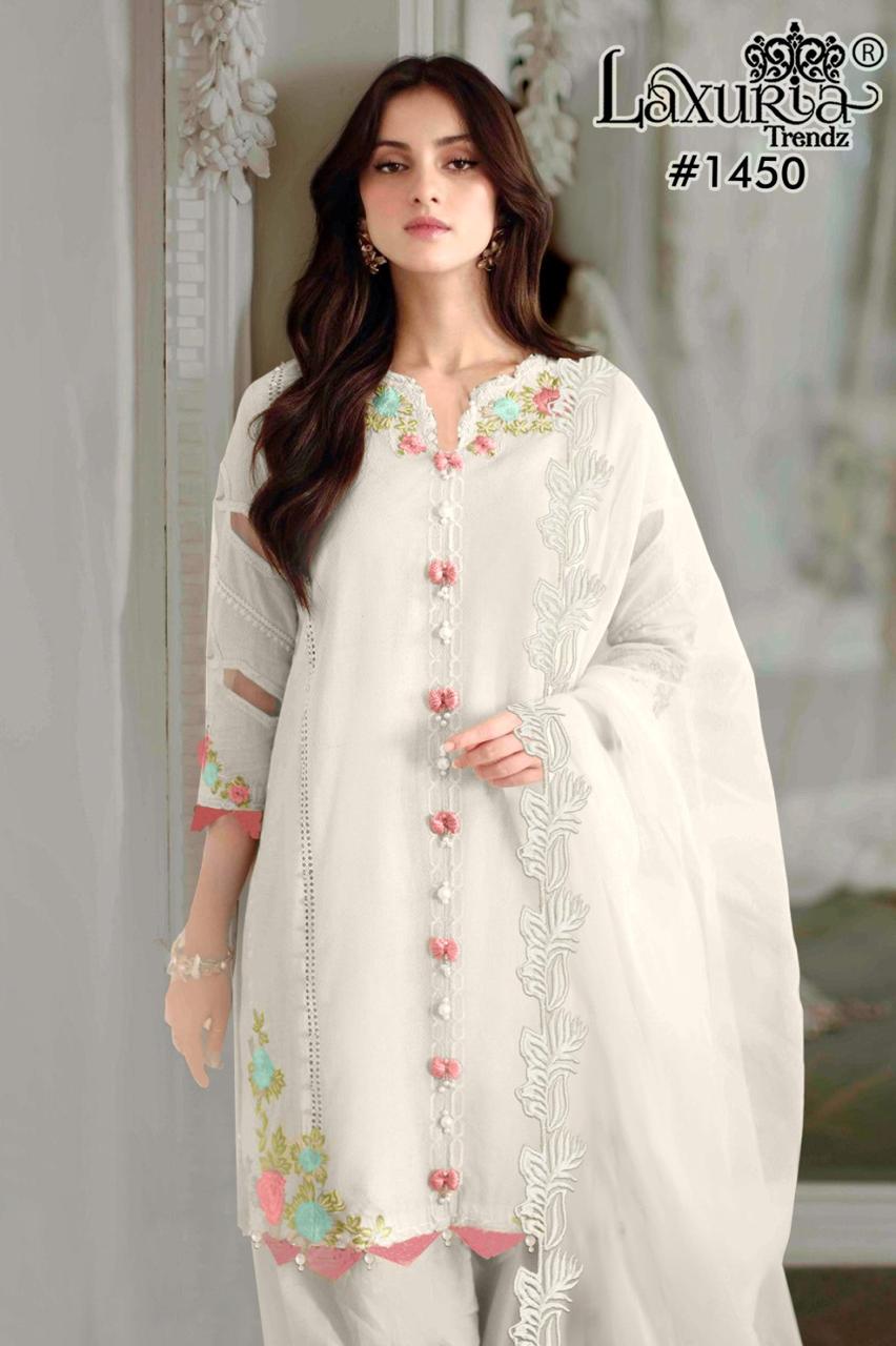 1450 Laxuria Trendz Pakistani Readymade Suits Wholesaler