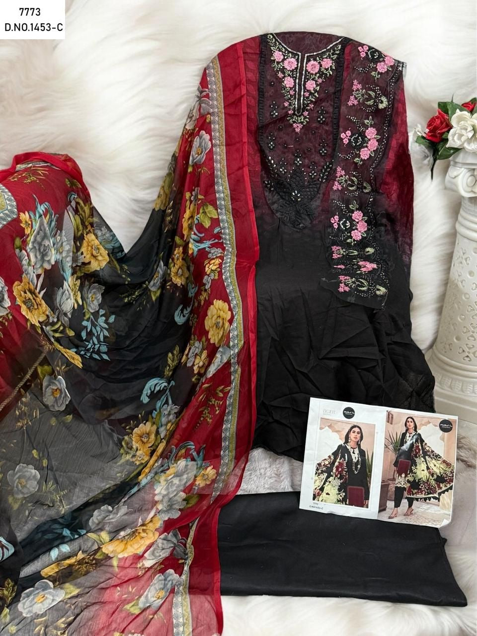 1453Abc Mehboob Tex Pakistani Patch Work Suits Manufacturer