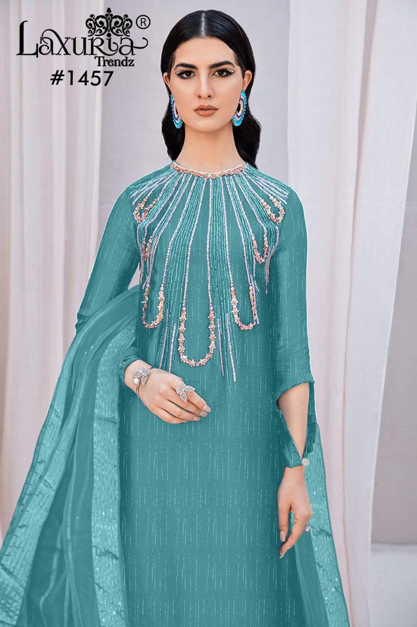1457 Laxuria Trendz Pakistani Readymade Suits Wholesaler Ahmedabad