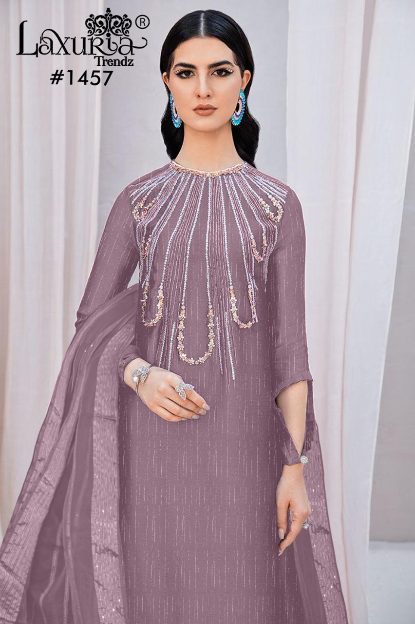 1457 Laxuria Trendz Pakistani Readymade Suits Supplier Gujarat