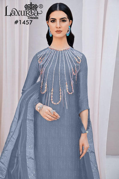 1457 Laxuria Trendz Pakistani Readymade Suits Supplier Gujarat