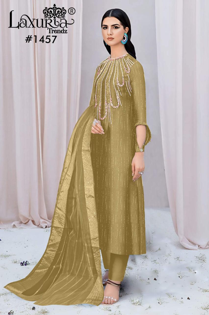 1457 Laxuria Trendz Pakistani Readymade Suits Wholesaler Ahmedabad