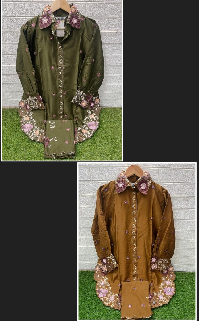 1458 Laxuria Trendz Jaam Satin Co Ord Set Exporter Gujarat