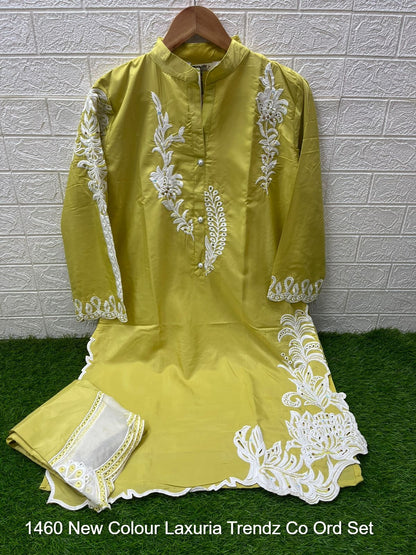1460 New Colour Laxuria Trendz Pure French Co Ord Set Wholesaler Ahmedabad